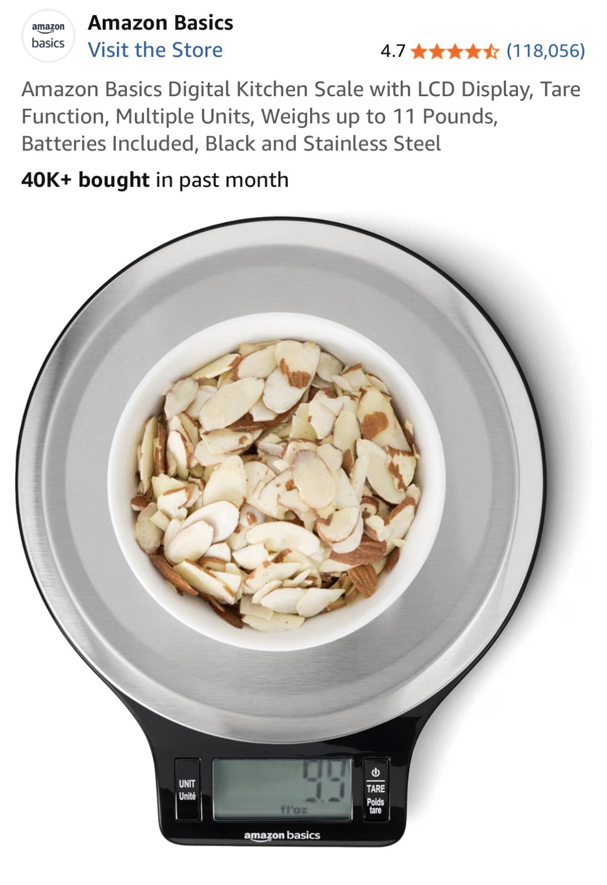 Digital kitchen scale hero image