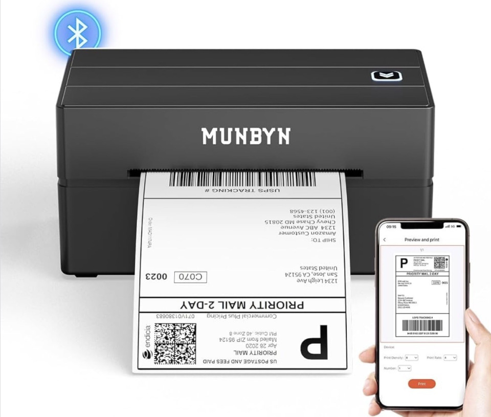 MUNBYN thermal label printer product image 2